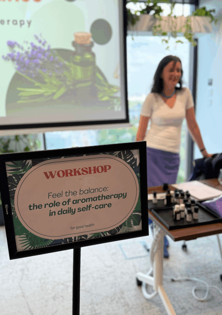 warsztaty z aromaterapii na evencie