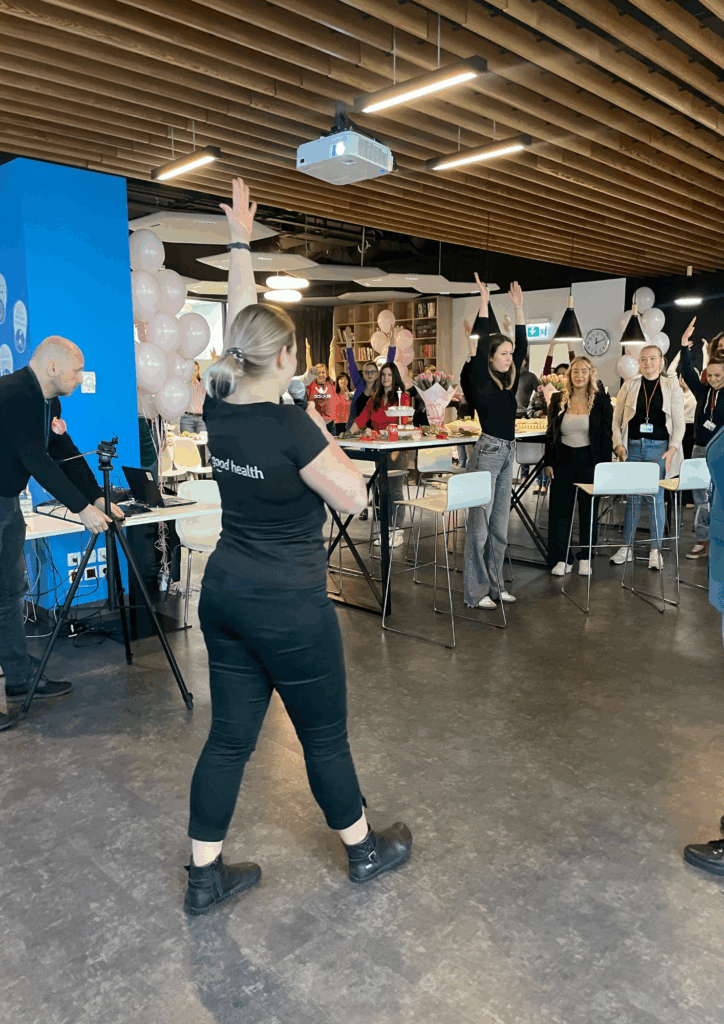 aktywna przerwa podczas konferencji 